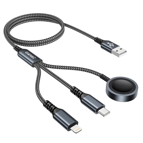 GIANAC Ladekabel Apple Watch 3 in 1 Multi USB Kabel GIANAC Ladekabel Apple Watch
