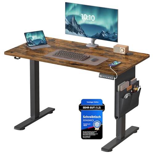 SONGMICS Höhenverstellbarer Schreibtisch