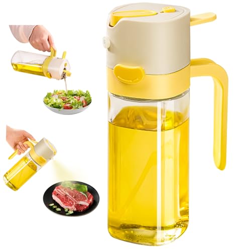 KTOPCOO Ölsprüher für Speiseöl 530ml (Gelb) KTOPCOO Ölsprüher