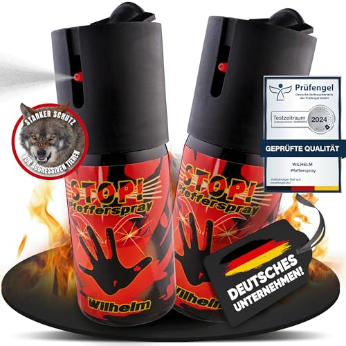 Wilhelm 2 x Pfefferspray 40 ml Tierabwehrspray Wilhelm 2 x Pfefferspray 40 ml Tierabwehrspray