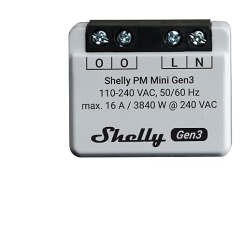 Shelly Plus PM Mini Gen 3 Kabelloser WLAN-Schalter Shelly Plus PM Mini Gen 3