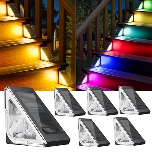 RECHOO 6 Stück Solarlampen für Außen Garten RECHOO 6 Stück Solarlampen